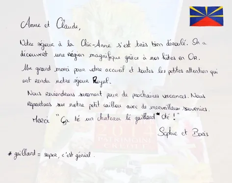 Le livre d'or — 29 août 2014