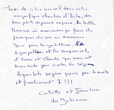 Le livre d'or — 8 septembre 2014