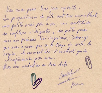 Le livre d'or — 13 juillet 2015