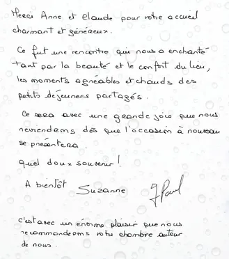 Le livre d'or — 1er juin 2014