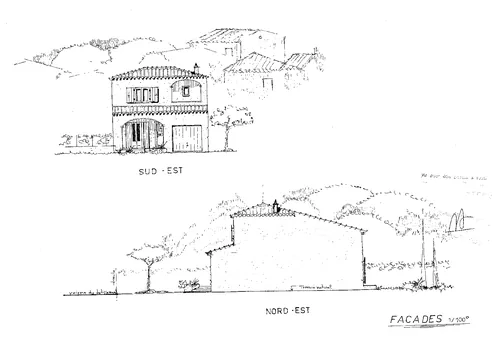 Façades sud-est et nord-est