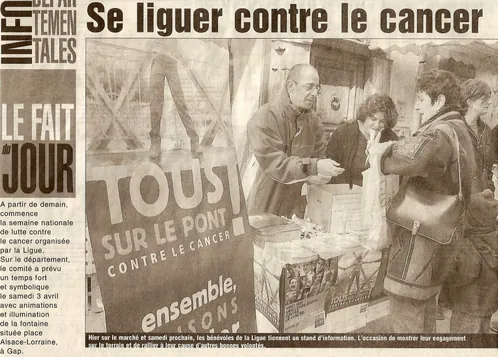 2004 · Bénévolat à la Ligue contre le cancer