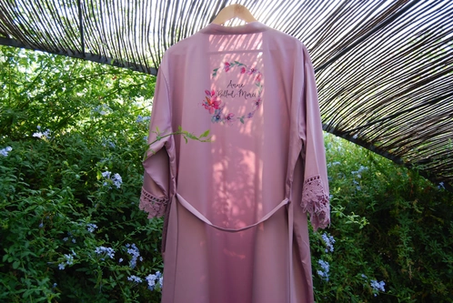 Peignoir satin « Anne Billod-Morel »