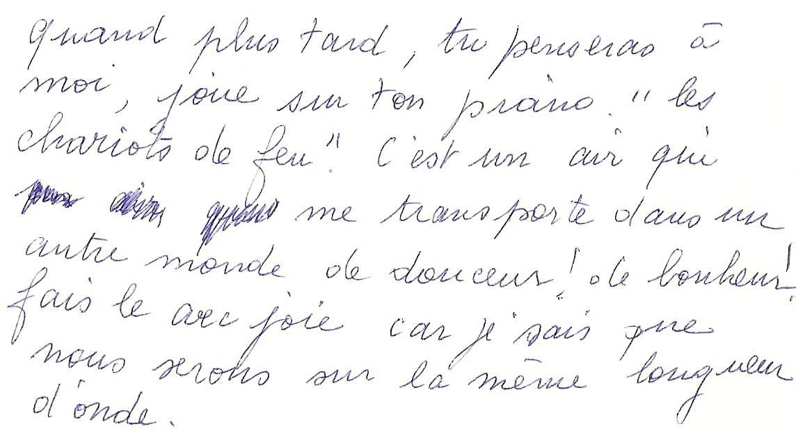 Lettre de Mamou, 1990