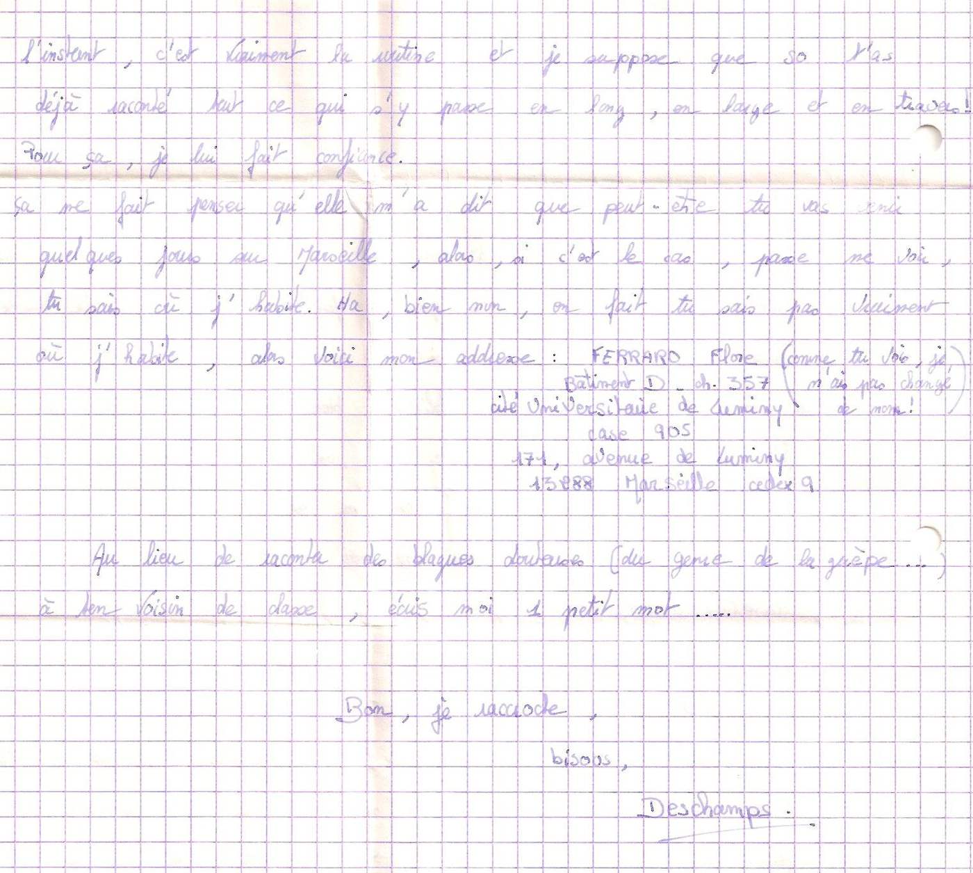 Lettre de Flore, octobre 1993