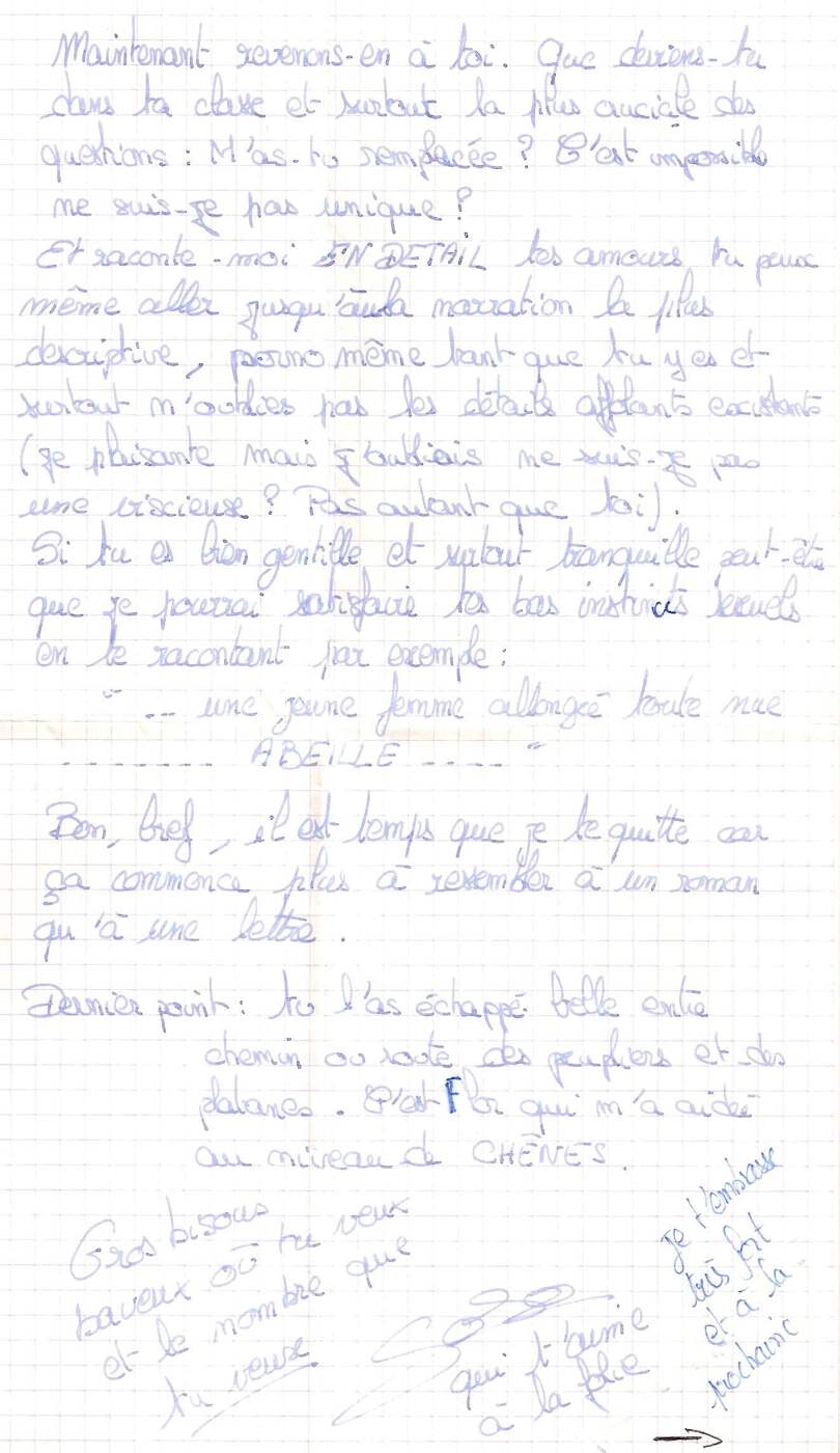 Lettre de Soad, octobre 1993