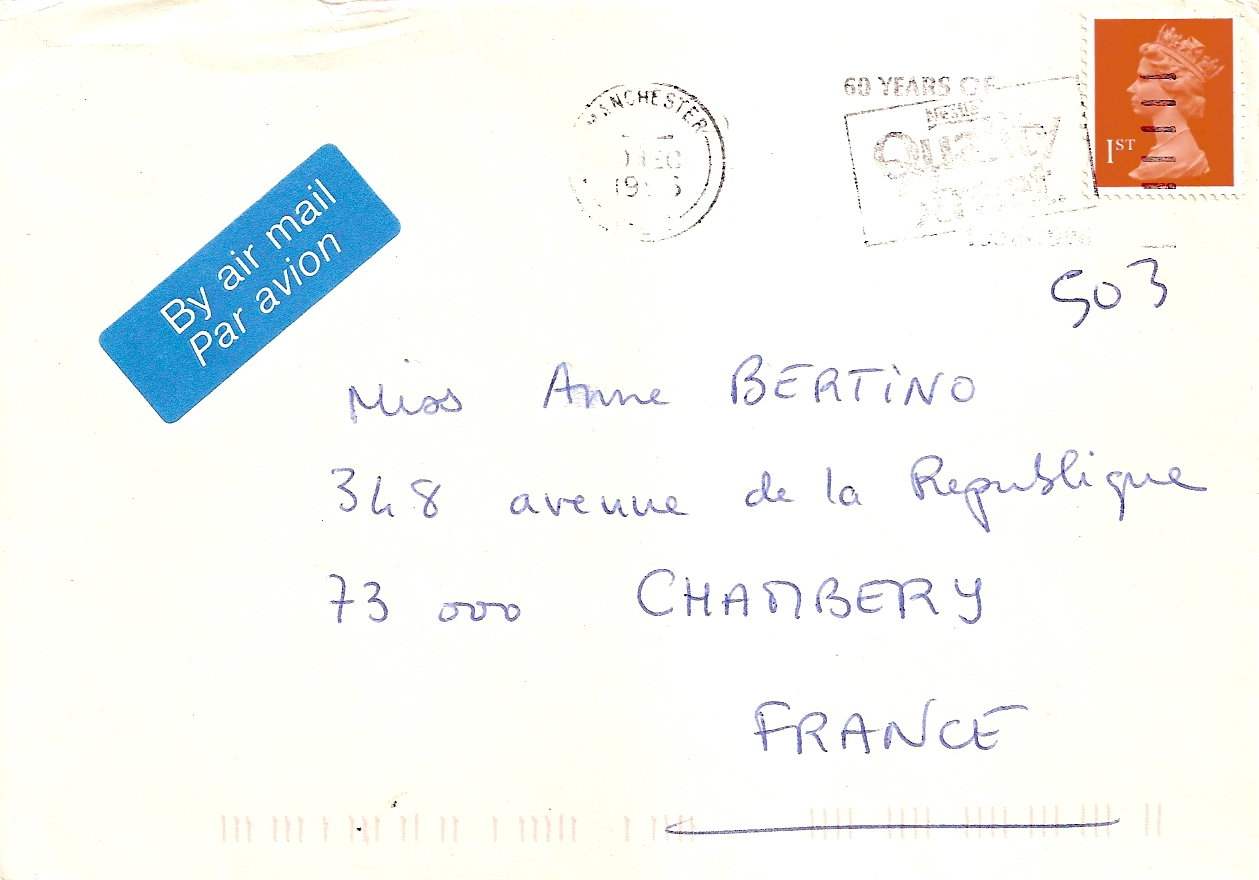 Lettre de Yann, décembre 1996