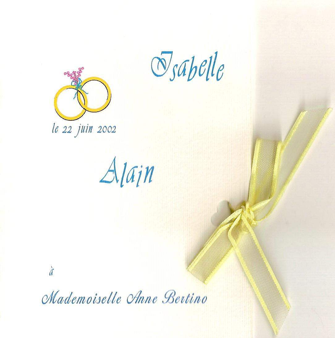 Lettre de Isabelle, juin 2002