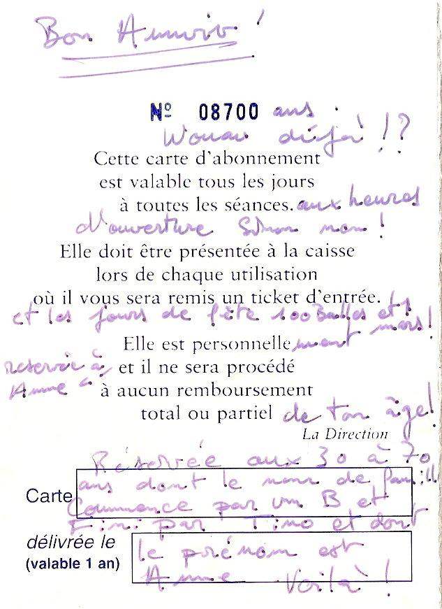 Lettre de Léa, août 2006
