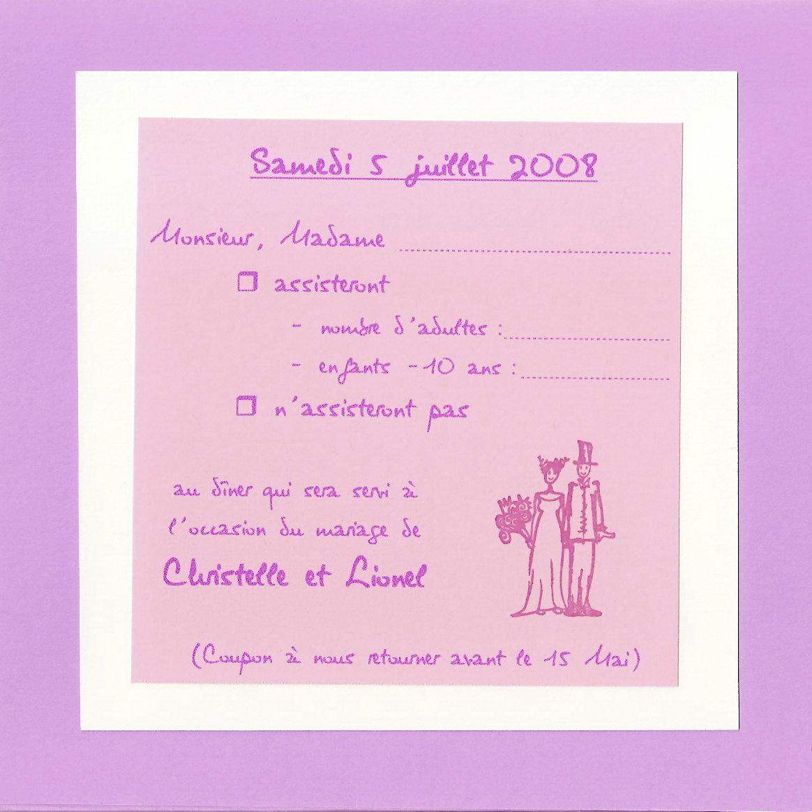 Lettre de Christelle, juillet 2008