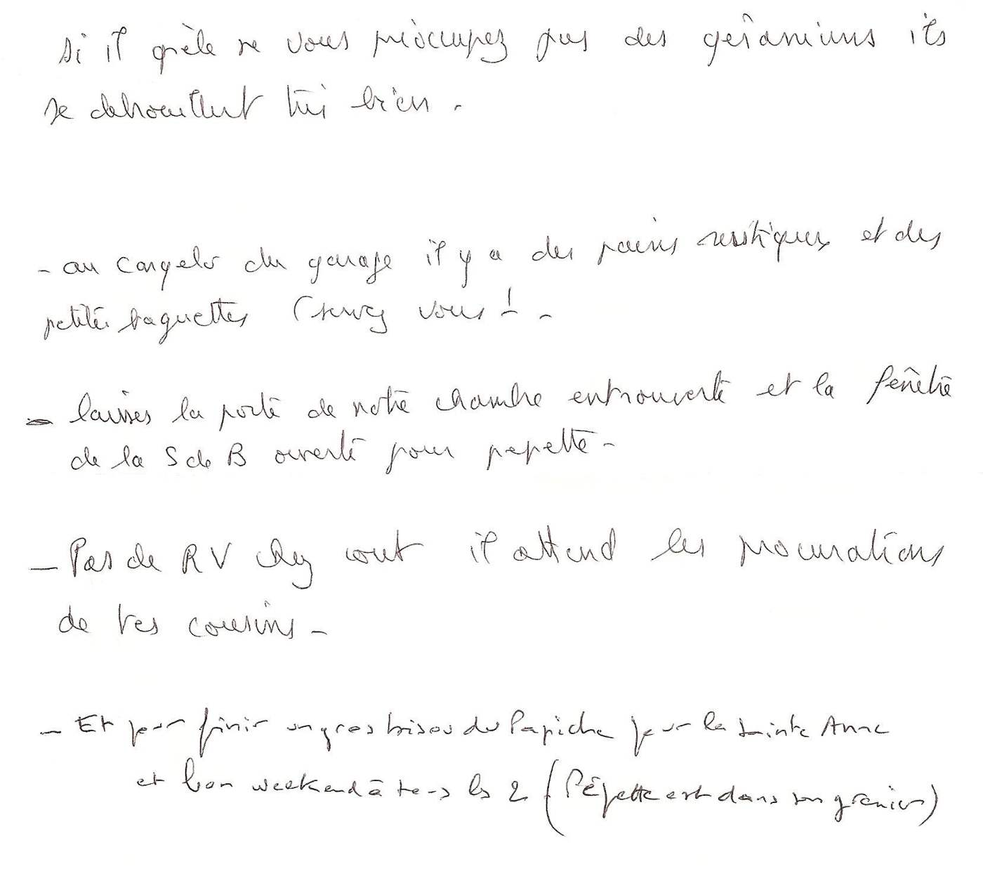 Lettre de PapaMaman, juillet 2008