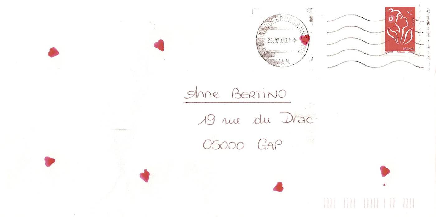Lettre de Sandrine, juillet 2008