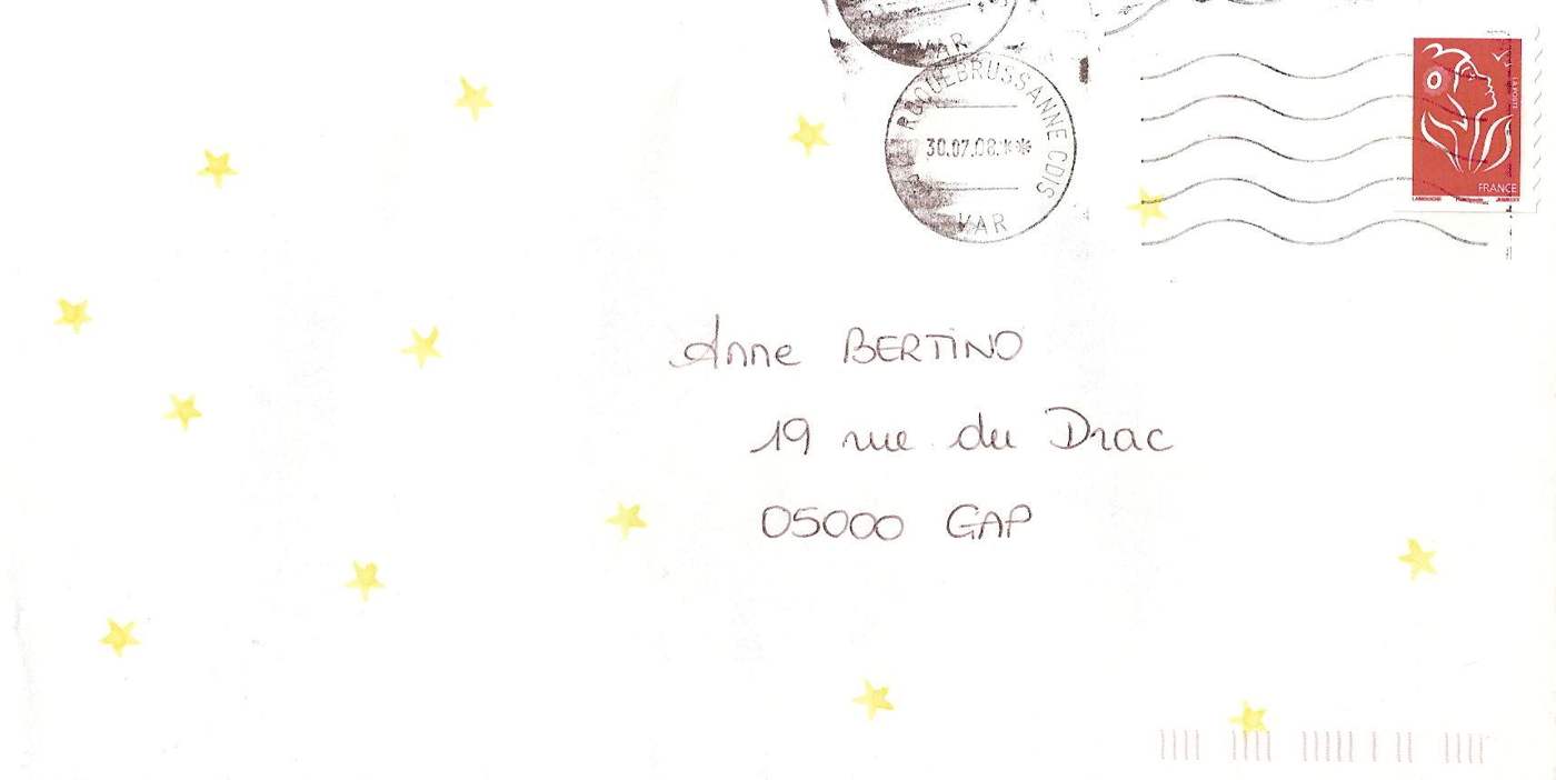 Lettre de Sandrine, juillet 2008