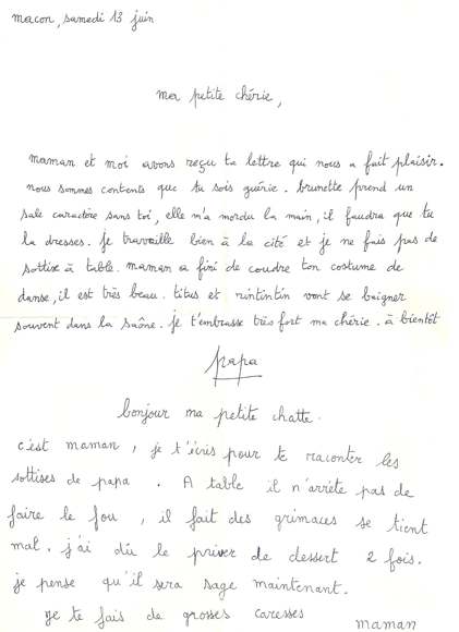 Lettre de PapaMaman, juin 1980