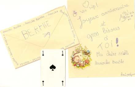 Lettre de Annie, août 1989