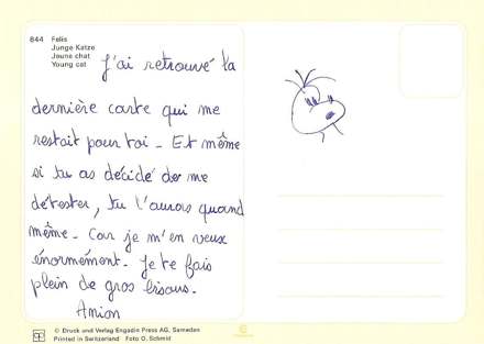 Lettre de Annie, 1989