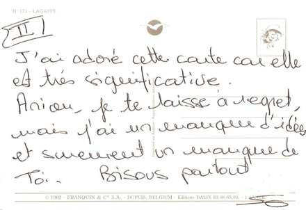 Lettre de Britta, mai 1993