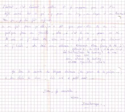 Lettre de Flore, octobre 1993