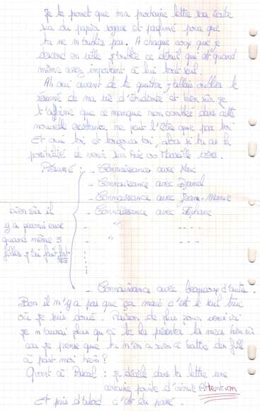 Lettre de Soad, octobre 1993
