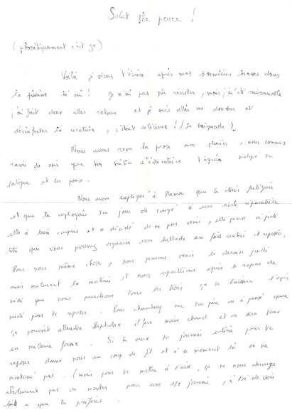 Lettre de PapaMaman, juillet 1994