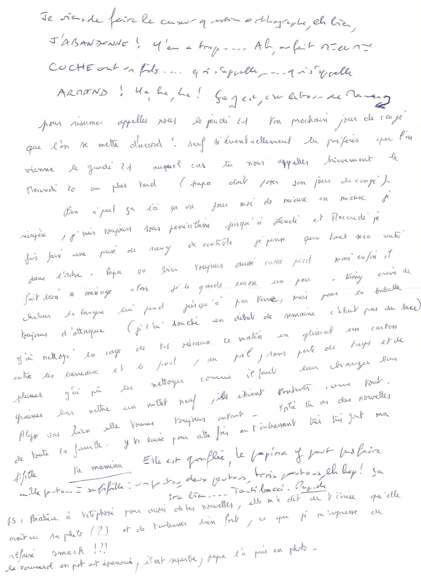 Lettre de PapaMaman, juillet 1994