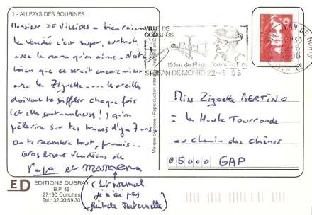 Lettre de PapaMaman, juin 1996