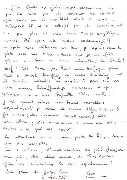 Lettre de Yann, février 1997