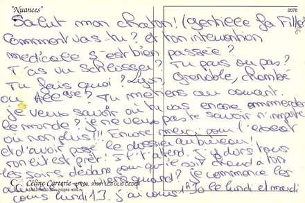 Lettre de Céline, octobre 1997
