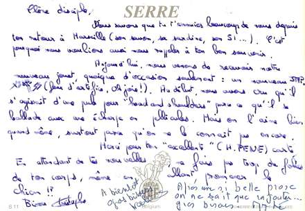 Lettre de Tribunal, juin 1999
