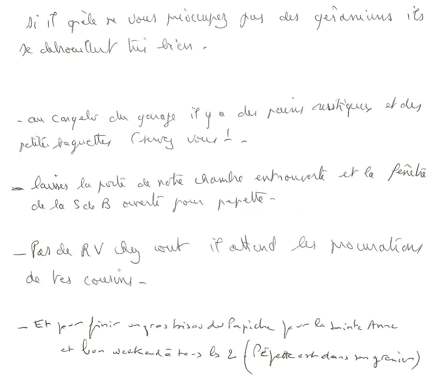 Lettre de PapaMaman, juillet 2008